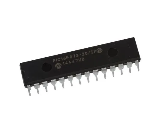 63-4804-75 Microchip PIC16F873-20/SP, 8bit PIC Microcontroller, 20MHz, 256 x 8 words, 8K x 14 words Flash, 28-Pin SPDIP PIC16F873-20/SP