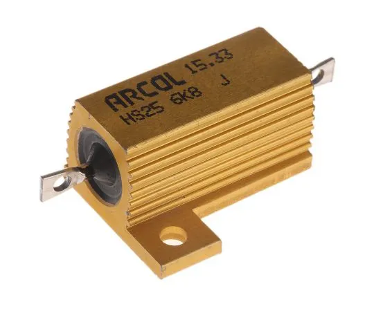 63-4746-49 Arcol HS25 Series Aluminium Ho***d Axial Wire Wound Panel Mount Resistor, 6.8kΩ ±5% 25W HS25 6K8 J
