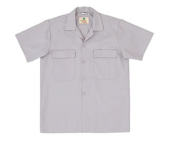 65-1274-46　［Discontinued］Work Clothes, Men's Short Sleeve Shirt Silver Gray S MS502-UE-S　MS502-UE-S