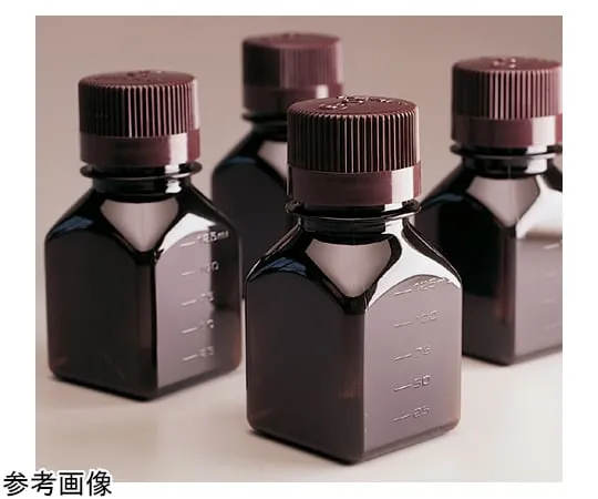 68-5629-35 Brown Square Medium Bottle, 30 mL, PETG Tray/Body, Packaging with Cap, 1 Box (40 Pieces x 7 Trays) 322021-0030