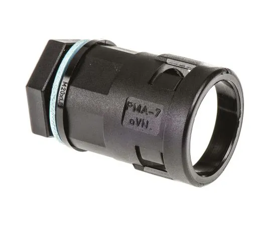 63-4748-36 PMA Straight Cable Conduit Fitting, PA 6 Black Black 17mm nominal size IP68 M20 BVNV-M207