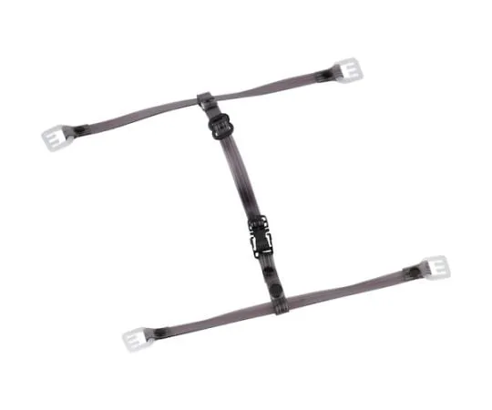67-6865-57 Chinstrap for Helmet, Made of Transparent Vinyl, Smoke TE-4-S