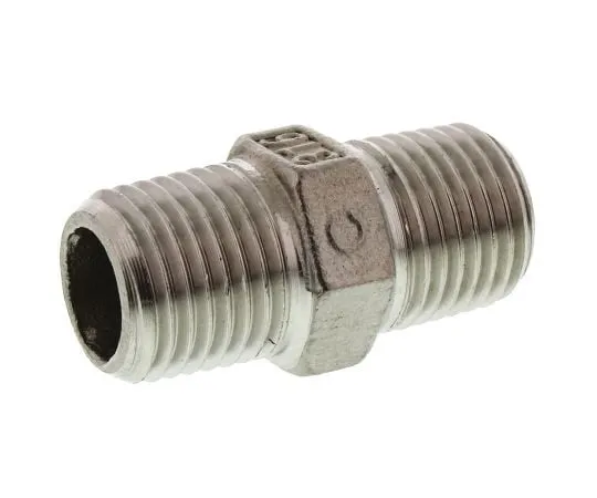 63-4834-51 RS PRO Stainless Steel Hexagon Hexagon Nipple 1/4in R(T) Male x 1/4in R(T) Male 1.26in 499-2931