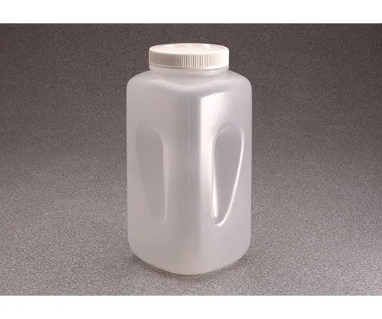 64-7656-57 Wide Mouth Square Bottle (PPCO) 4 L 2122-0010JP