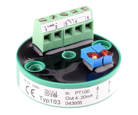 63-4775-08 PT100 Temperature Transmitter, 24 V, -25 → +85 °C LKM 103/1