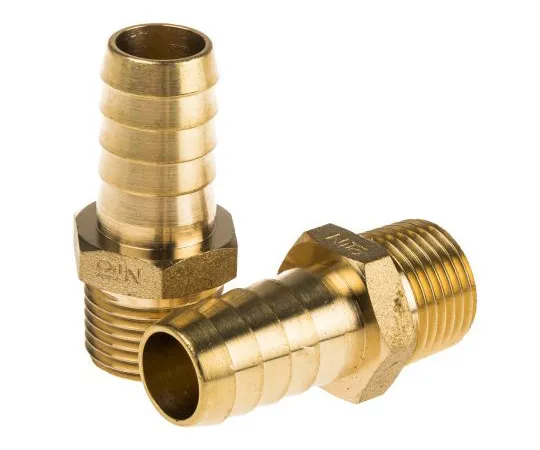 63-4840-19 RS PRO Straight Brass Hose Connector, 3/8 in G Male 506-7250
