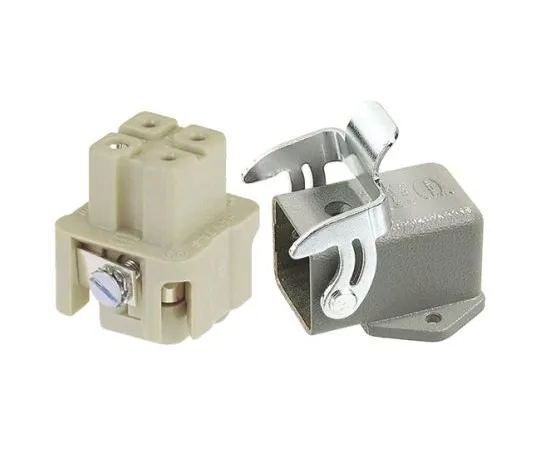 63-4806-70 Han A Series 3 + PE Way Female 10A Coupler Kit, includes Female Insert, Hood 09200030801+09200032711