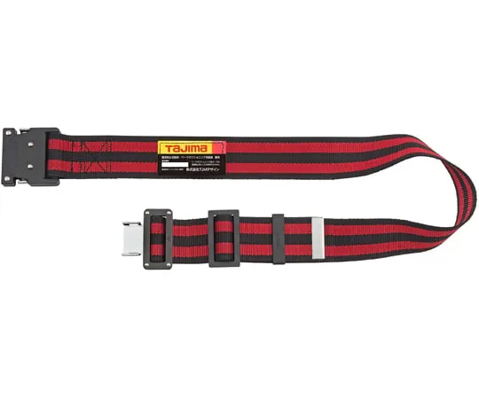 67-0337-16 Waist Belt Aluminum One Touch Buckle S Striped Red BWS110-BRE