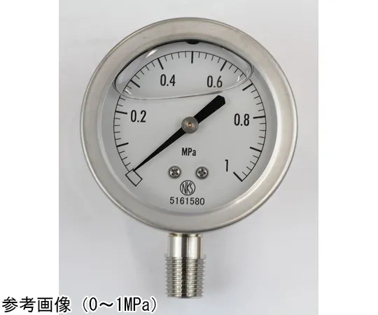 65-4323-29 Pressure Gauge with Glycerin (60Φ) 100 MPa GV50-153