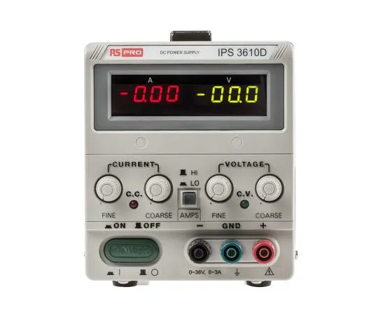 63-4668-90 RS PRO Bench Power Supply, 360W, 1 Output, 0 → 36V, 10A 123-3578