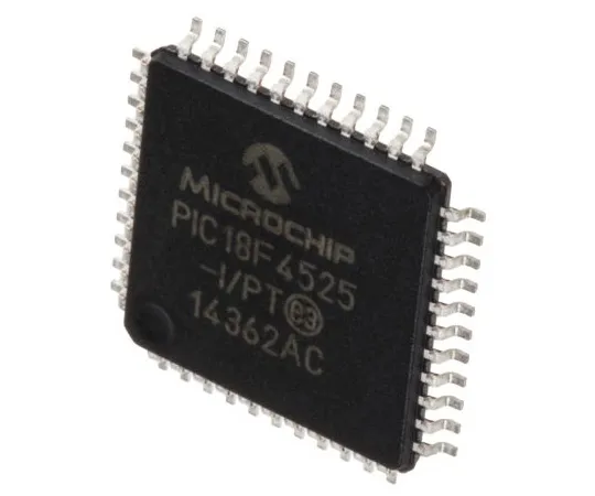 63-4930-79 Microchip, 8bit PIC Microcontroller, 40MHz, 1.024 kB, 48 kB Flash, 44-Pin TQFP PIC18F4525-I/PT