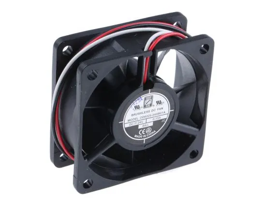 63-4894-12 RS PRO Axial Fan, 60 x 60 x 25mm, 24cfm, 3.5W, 24 V dc 619-7100
