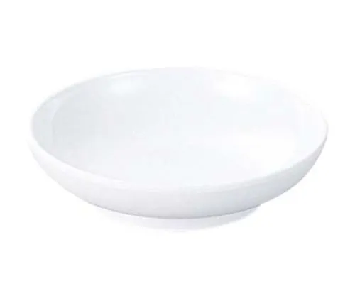 61-6840-64 Melamine Dishes for School Lunches Pickle Dish No. 73 Round White 2455000