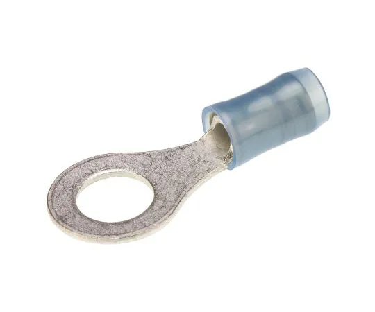 63-4799-64 TE Connectivity PIDG Series Insulated Crimp Ring Terminal, M6 Stud Size, 1mm² to 2.6mm² Wire Size, Blue 320563