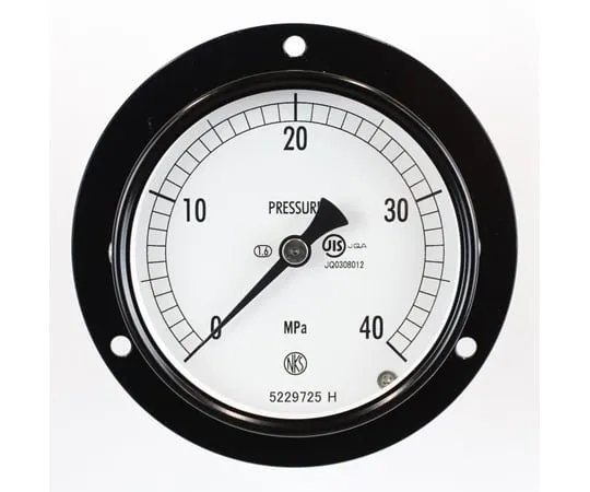 65-4276-01-20 Normal Pressure Gauge (Φ75) Embedded D Frame (Mounting Hole) with 40 MPa with Inspection Certificate AC15-283