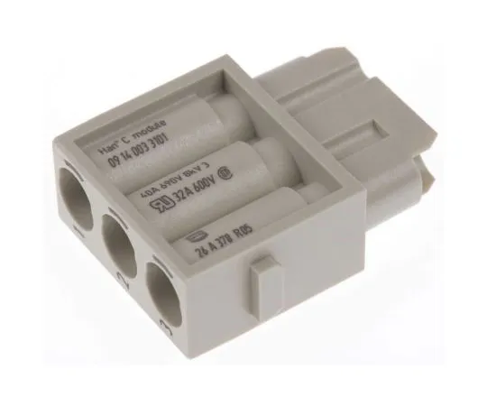 63-4734-11 Han-Modular Series Female Module, 3 Way, 3 Row, Rated At 40A, 690 V, Han C 9140033101