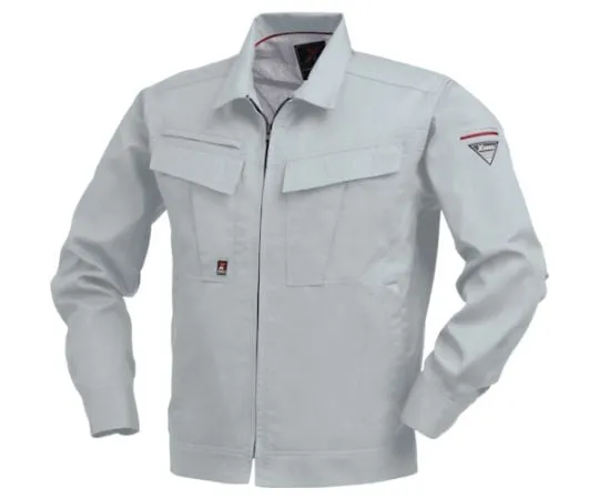 65-8376-39 Long Sleeve Blouson Silver Gray 3L 1654-22-3L