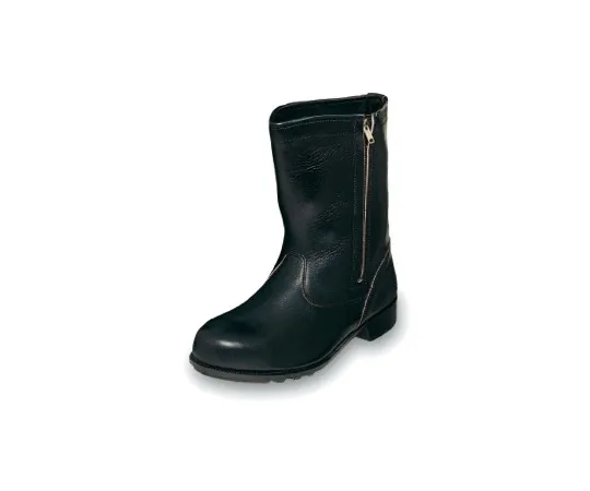 64-6537-84 Work Safety Half Boots with Zipper Black 23 cm CH311