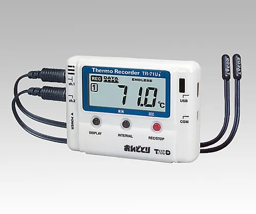 6-9183-01　［Discontinued］ONDOTORI Thermo-Hygro Data Logger (USB Connection, Infrared Communication)　TR-71Ui