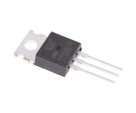 63-4818-15 BT137-600D 8A, 600V, TRIAC, Gate Trigger 1.5V 10mA, 3-pin, Through Hole, TO-220AB WeEn Semiconductors Co., Ltd BT137-600D