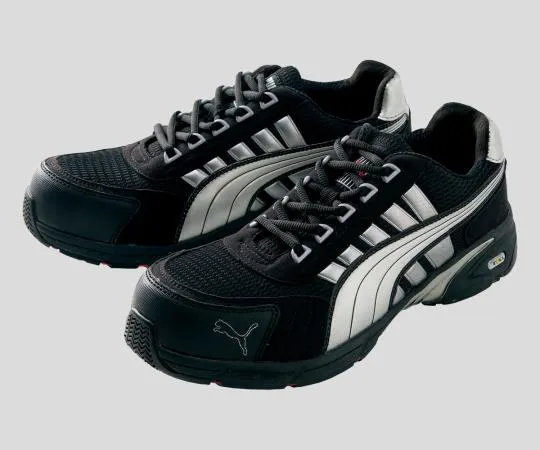 2-9904-01　［Discontinued］Safety Shoes (PUMA(R)) Black/Silver 24.5cm　64.223.0