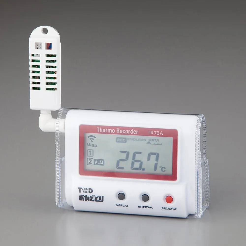 4-383-11　［Discontinued］Thermo-Hygrometer Recorder (Ondotori chicken with vinyl case)　TR72A