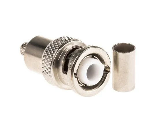 63-4728-46 Radiall Straight 50Ω Cable Mount BNC Connector, Plug, Nickel, Crimp Termination, RG141, RG58 R316072000
