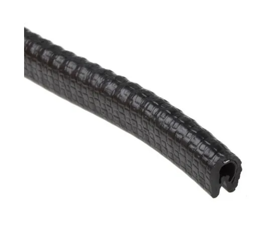 63-4893-65 RS PRO PVC Black Edge Protector Strip, 20m x 9.5mm x 6.5mm 619-1506