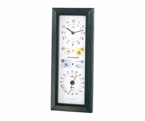 61-6864-06 Thermo-Hygrometer (With Weather Prediction Chart) 292 x 122 x 40mm 530G BW-5038