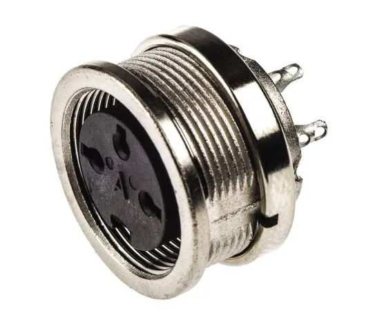 63-4698-60 Amphenol C 091 D Series, 3 Pole Din Socket Socket, 5A, 300 V ac/dc IP67, Screw On C091-31N003-1002