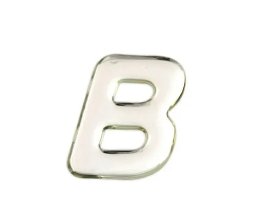 61-7427-76 Silver Metal Characters B 35mm x 1mm SM35-B