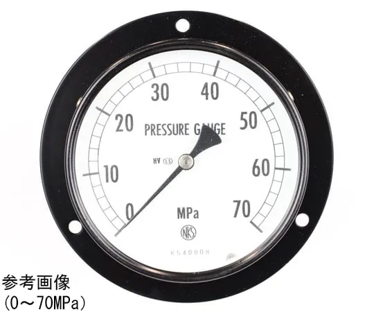 65-4282-14-20 Regular Pressure Gauge (Φ100) Embedded D Frame (Mounting Hole) with 50 MPa with Inspection Certificate for Heat and Vibration Resistance AE15-233
