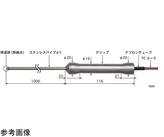 65-3530-22 HACCP Food Center Temperature Sensor BC Series -200~300°C Response Speed (sec): 5 BC-51E-100-TC1-ASPC