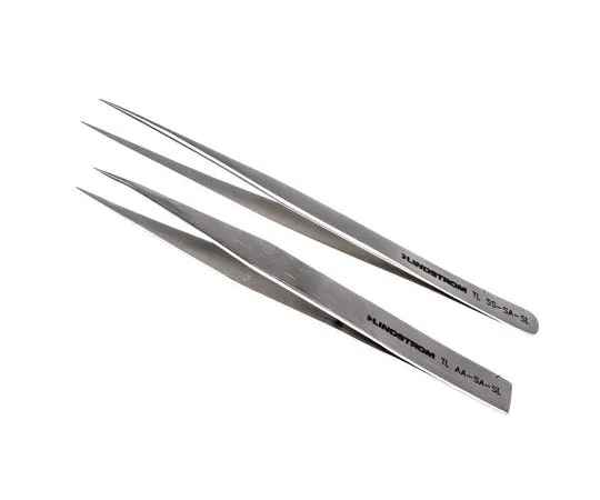 63-4772-45 Lindstrom 2 piece Stainless Steel Tweezer Set 9858
