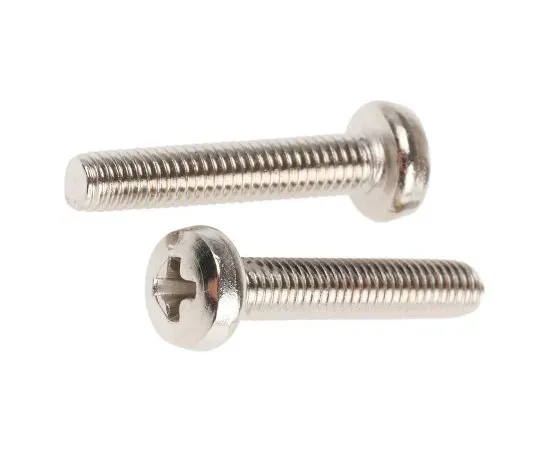 63-4816-52 RS, M3 Pan Head, 16mm Brass Cross Nickel Plated0.5 483-0114