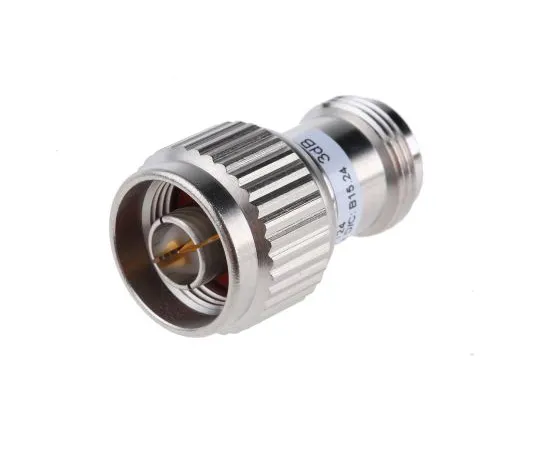 63-4752-90 50Ω RF Attenuator Straight N Connector N Plug to N Socket 3dB, Operating Frequency 3GHz R412703124