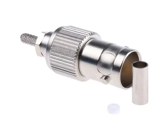 63-4754-53 Telegartner Straight 75Ω Cable Mount BNC Connector, jack, Nickel, Crimp Termination, RG179 B/U J01003B0021