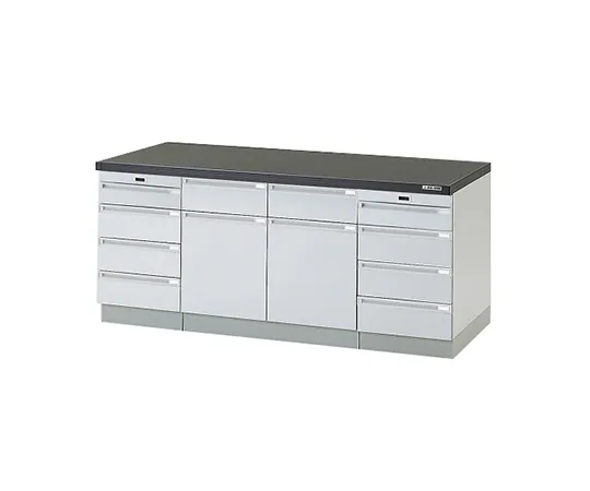 3-2005-11　［Discontinued］Side Laboratory Bench Wooden Type, with Slide Shelf 1800 x 750 x 800　AQ1O-1807-SD