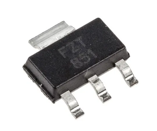 63-4712-31 Diodes Inc FZT851TA NPN Transistor, 6 A, 60 V, 3 + Tab-Pin SOT-223 FZT851TA