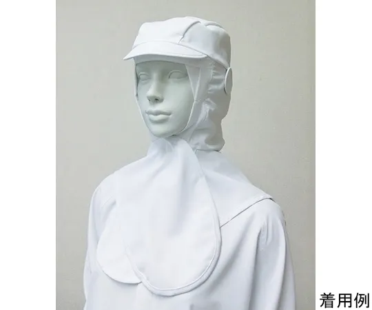64-9063-68 Stretch Poplin Hood (Baseball Type) White SP468-1