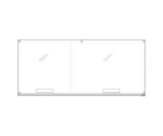 62-6128-46 Pocket Hanger (Band Type) A4 Vertical Green White 339-76