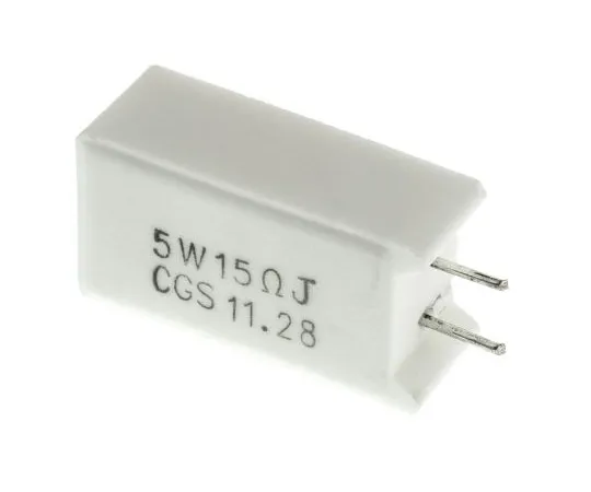 63-4723-99 TE Connectivity 15Ω 5W Wirewound Resistor ±5% ±300ppm/°C SQMW515RJ