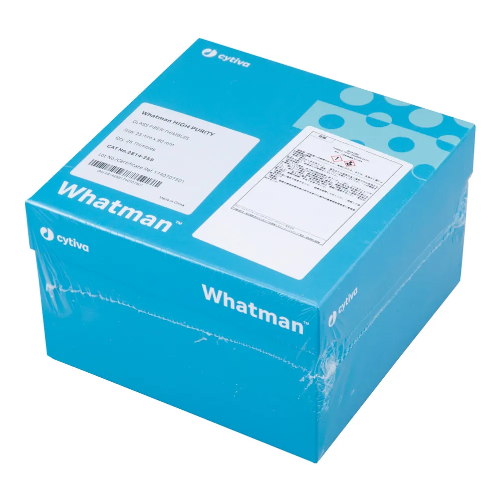 1-7391-01 Glass Cylindrical Filter Paper Φ25 x 90mm 25 Pieces 2814-259