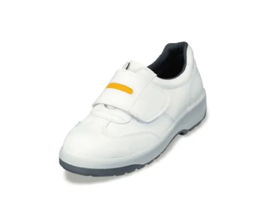 64-6536-58 Urethane 2-Layer Synthetic Leather Sneakers (Electrostatic Velcro) White 23.5 cm ANAS3053B