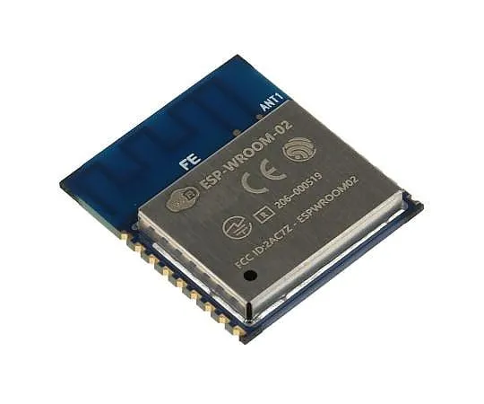 63-4687-51 Espressif ESP-WROOM-02 2.5 → 3.6V WiFi Module, 802.11b, 802.11g, 802.11n GPIO, HSPI, I2C, I2S, IR, PWM, UART ESP-WROOM-02