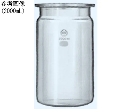 65-8675-56 Cylindrical Flask for Separable φ120 Port Inner Diameter φ120 x Total Height 60 mm 252-500