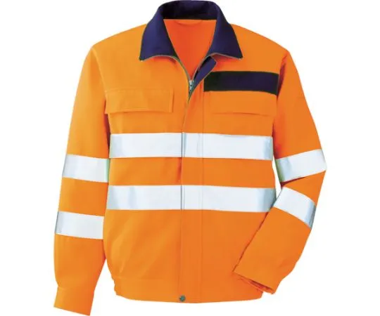 67-3131-81 Autumn/Winter Work Wear JIS Standard Compliant Product High Visibility Blouson VE325 Top Orange S VE325-UE-S