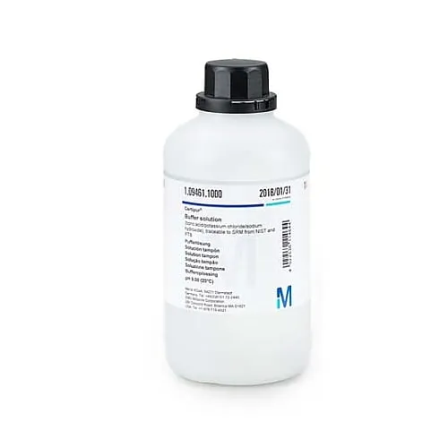 61-0307-07 Buffer Solution (Boric Acid/Potassium Chloride/Sodium Hydroxide), Traceable for SRM Of NIST And PTB pH9.00 (20℃) Certipur(R) 109461 4L 1.09461.4000