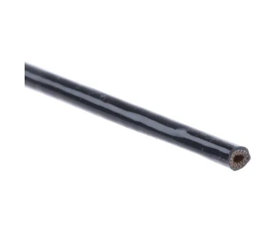 63-4932-78 RS Expandable Braided Silicone Rubber Glass Black Cable Sleeve, 2mm Diameter, 1m Length 668-1223
