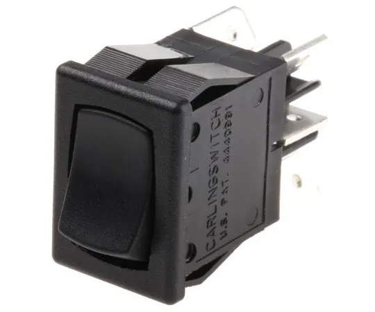 63-4723-44 Carlingswitch Double Pole Double Throw (DPDT), Latching Rocker Switch Panel Mount 621-1592900NXRS